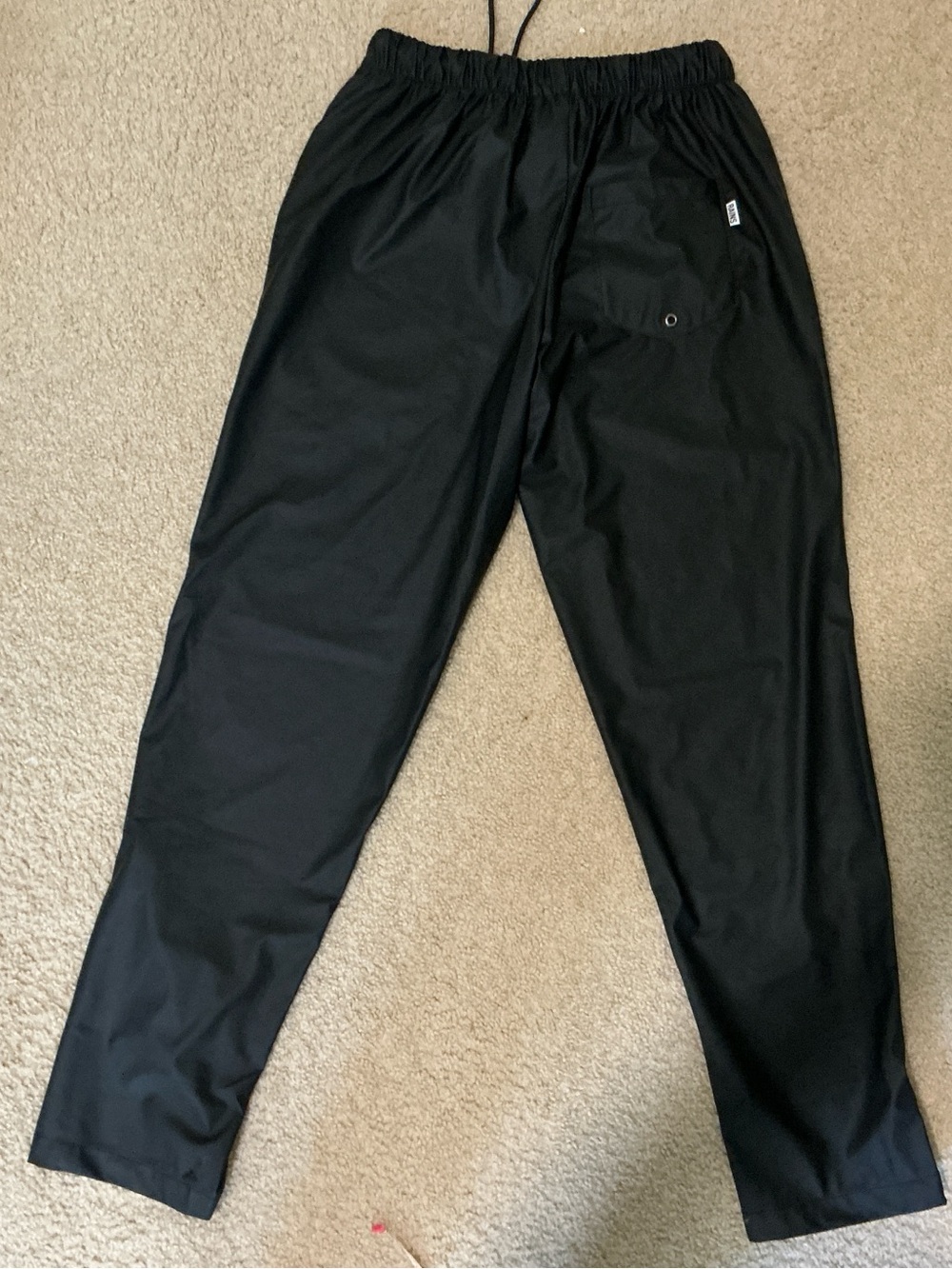 UNISEX RAIN  Black Drawstring RAIN WATERPROOF  Pants
SZ XS